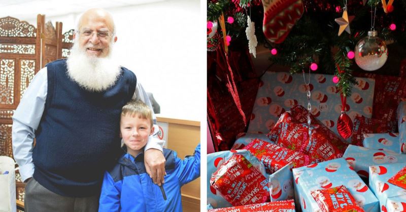 Ak sakallı Müslüman kendisini Noel Baba sanan çocuğa 4 yıldır hediye götürüyor Ak sakallı Müslüman kendisini Noel Baba sanan çocuğa 4 yıldır hediye götürüyor
